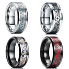 Мужское Винтажное кольцо из нержавеющей стали в стиле стимпанк