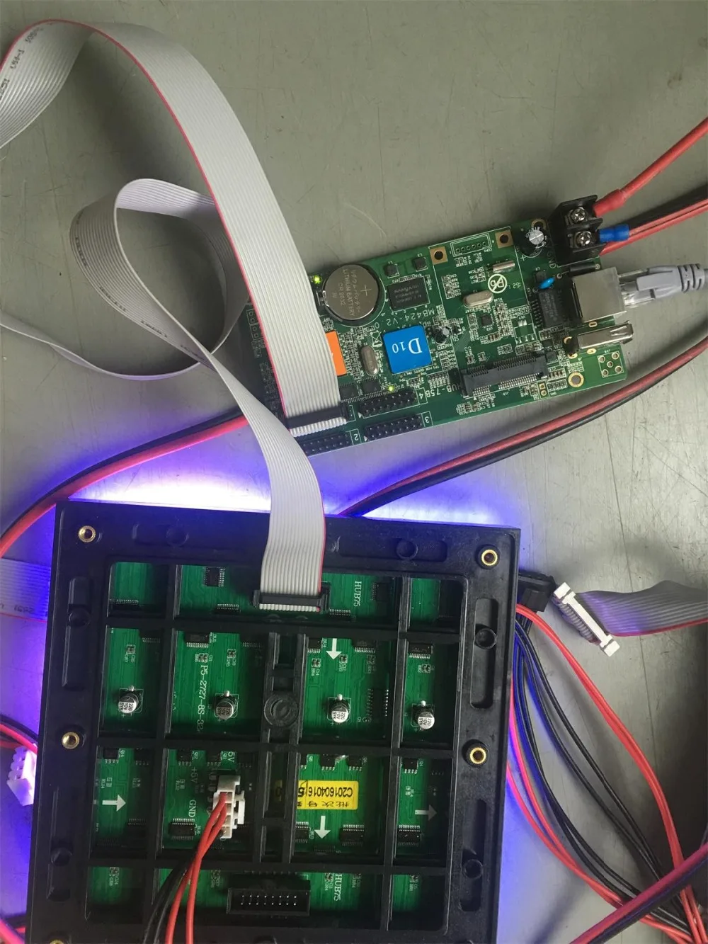 HD D35 wifi маленький размер контроллер светодиодного знака/низкая цена полноцветный RGB светодиодный знак контрольная карта с USB RJ45 Lan порт и wifi