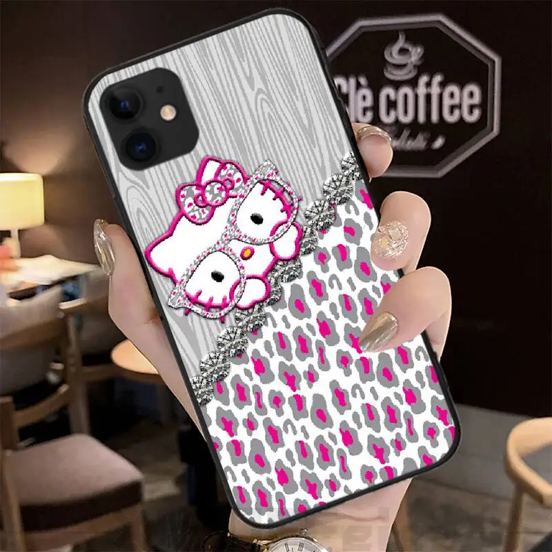 BaweiTE Bling hello kitty милый чехол для телефона iPhone 5C 6 6S 7 8 plus X XS XR MAX 11 pro Pro Max - купить по