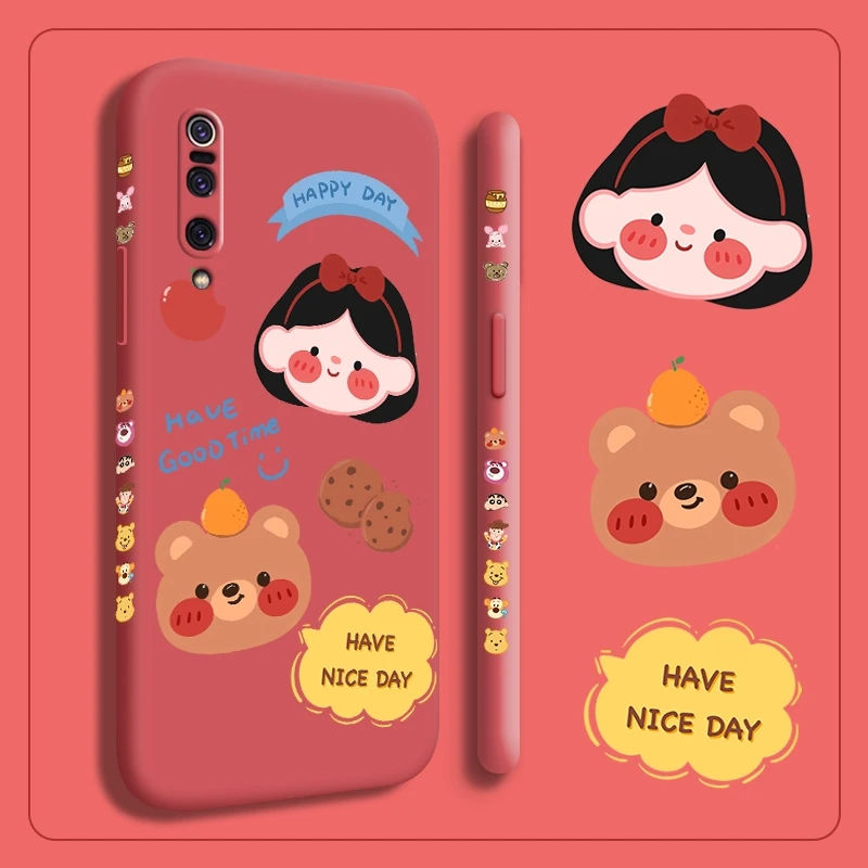 

For Xiaomi MI 9 9 PRO 9 SE 9 Lite 9T 9T Pro M3 2 MIX 2S casing with Cartoon comic pattern Back Cover silica gel case