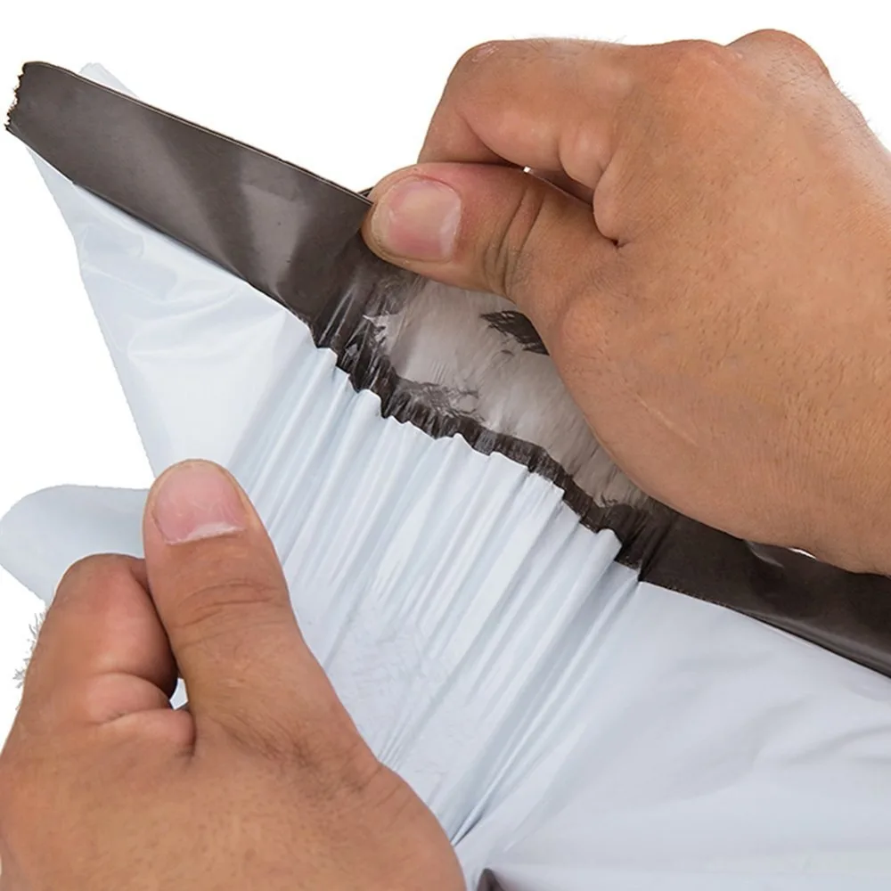 10 шт. светло-серые пластиковые почтовые конверты на молнии | Дом и сад