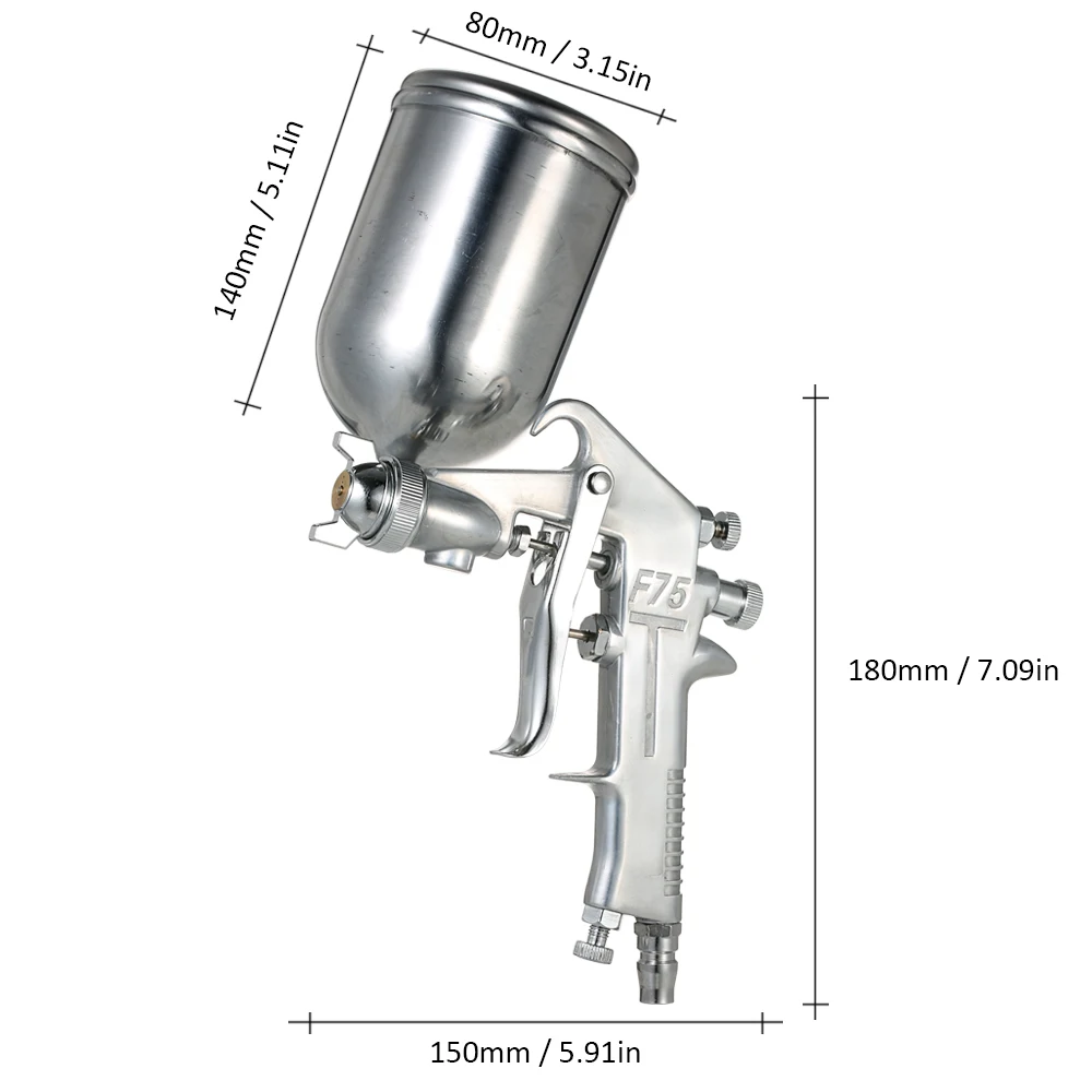 400 мл Профессиональный гравитационный распылитель для краски распылительная