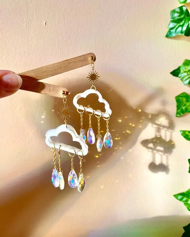 

Suncatcher Cloud Earrings Celestial Earrings Bohemia Earrings