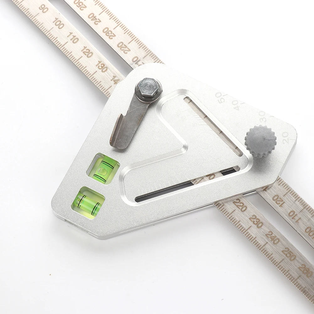 Roof Revolutionizing Carpentry Adjustable Angle Measuring Ruler Stainless Steel Multifunction Woodworking Tools | Инструменты