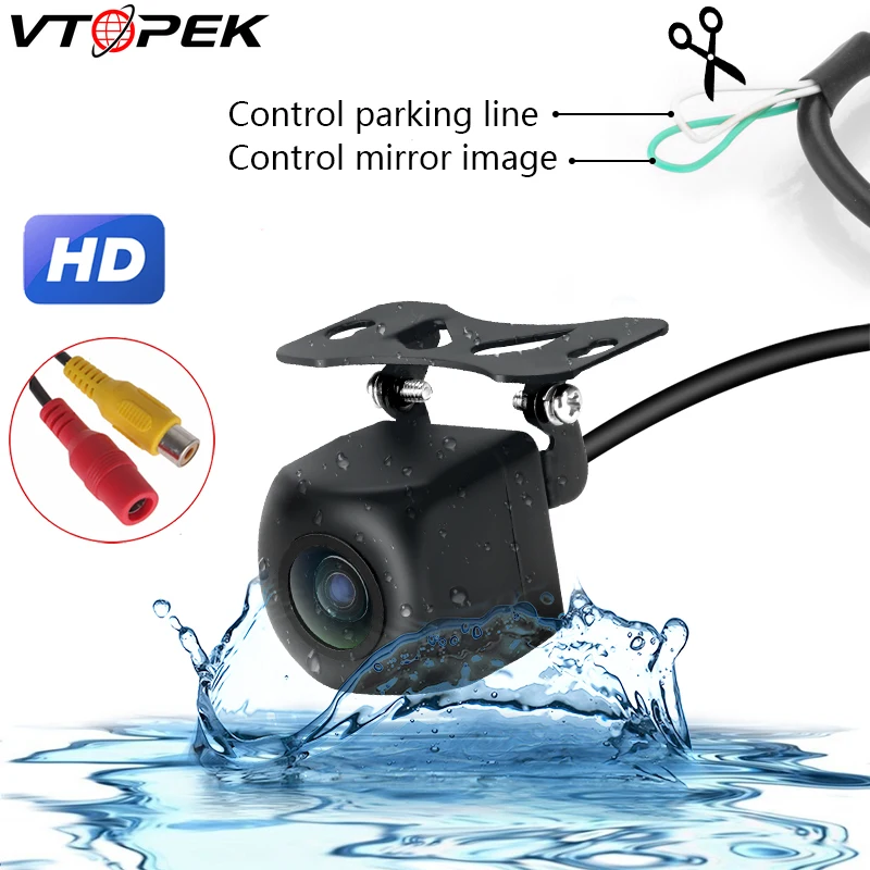 Автомобильная камера заднего вида Vtopek для парковки автомобильный монитор