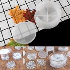 Форма для подставок, Круглая Коробка для хранения подставок, эпоксидная смола, форма для самостоятельной сборки, хрустальные подставки, литейная силиконовая форма