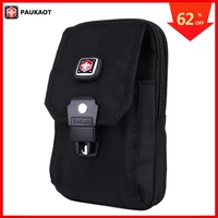 paukaot men belt bag casual waist packs phone purse pouch travel fanny pack small bum hip bags black zipper pockets