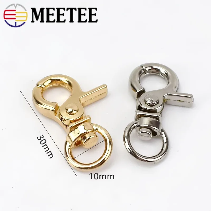 20/50 шт 10 мм Металлические пряжки шарнирная застежка Омар защелкивающиеся крючки