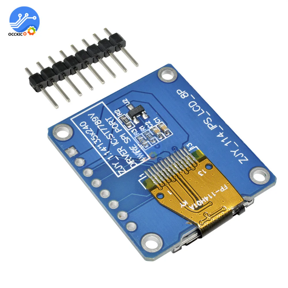 1 14 дюймовый TFT ST7789 драйвер светодиодного O экрана модуль дисплея 135*240 8PIN SPI HD