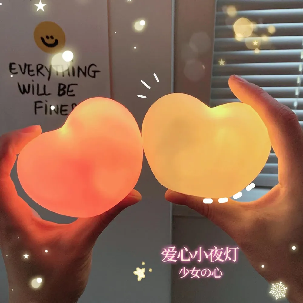 Ночсветильник Ins, милая любовная лампа, студенческий подарок на день рождения, настольное украшение, атмосферсветильник, домашний декор, украшение для гостиной - 100 красивых вещей для дома