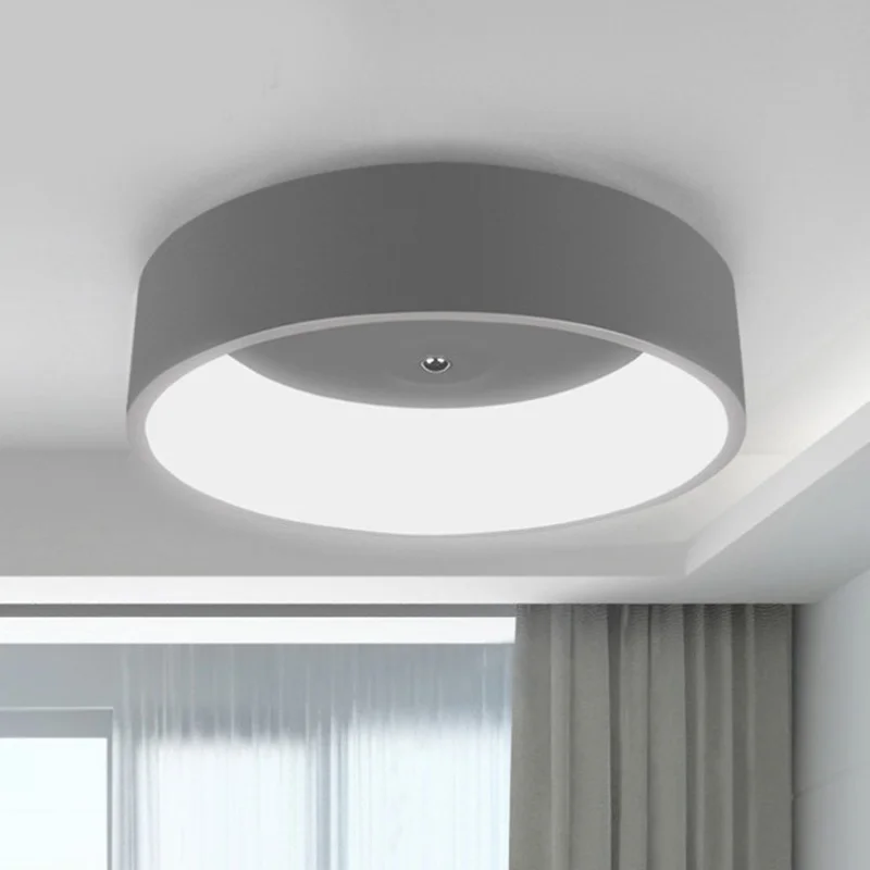 Современный минимализм светодиодный потолочный светильник круглый Крытый Смарт