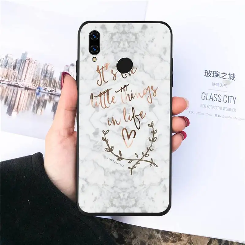 

Marble Rose flower Phone Case For Huawei honor Mate P 10 20 30 40 Pro 10i 9 10 20 8 x Lite Luxury brand shell funda coque