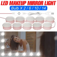 5v vanity lamp led makeup mirror light bulb usb hollywood cosmetic lamp dimmable led wall light bathroom dressing table lighting