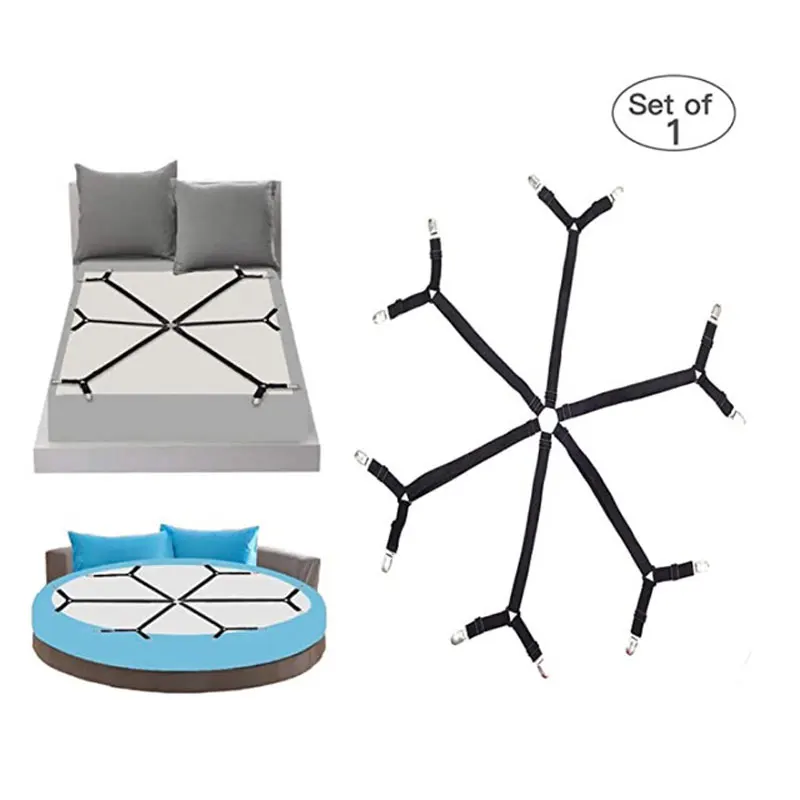 Регулируемый эластичный чехол для матраса 4 шт.|Бельевые прищепки| |