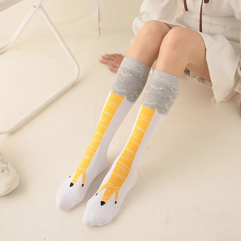 FENNASI/Забавные милые носки с курицей женские креативные хлопковые объемным