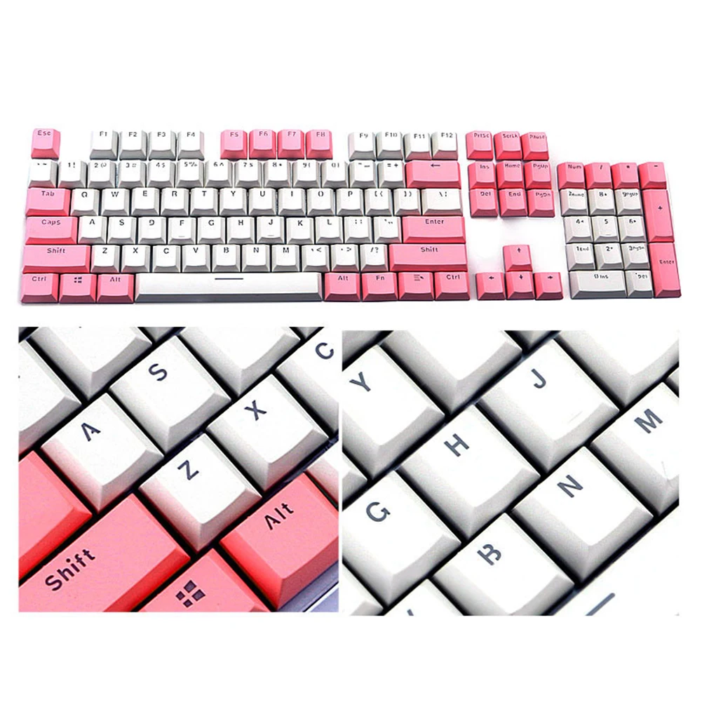 PBT заказной практичный ключ 104 смешанный двойной цвет игровые эргономичные
