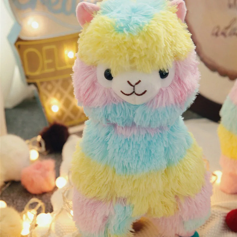 35 см/50 см Радуга Альпака плюшевые игрушки Kawaii Мягкие Игрушки японские куклы для