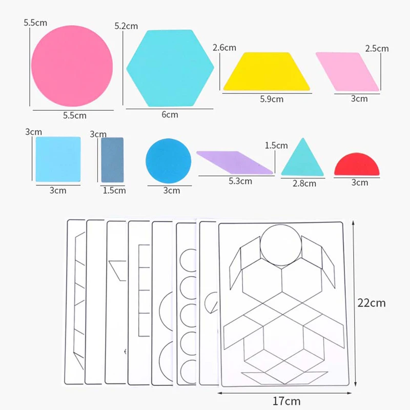 

New 180pcs/set Wooden Jigsaw Puzzle Board Set Colorful Baby Montessori Educational Toys for Children Learning Developing Toy