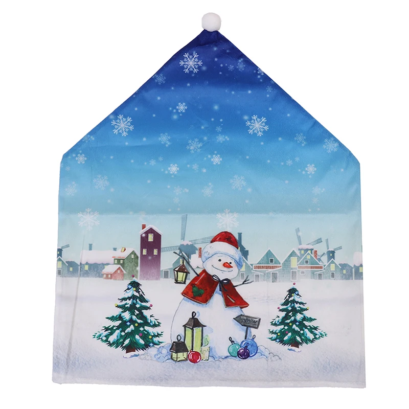 

1Pcs Christmas Decor Chair Covers Dining Seat Cover Santa Claus Home Party Holiday Hotel Decoration Cover 47*61cm