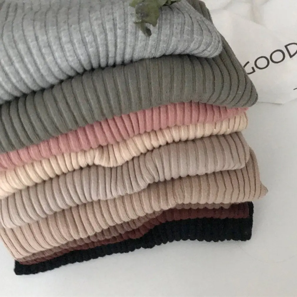 

Knitting Sweater and Jumper Turtleneck Tops Pullovers Casual Sweaters Womens Long Sleeve All-match Elastic Sweater