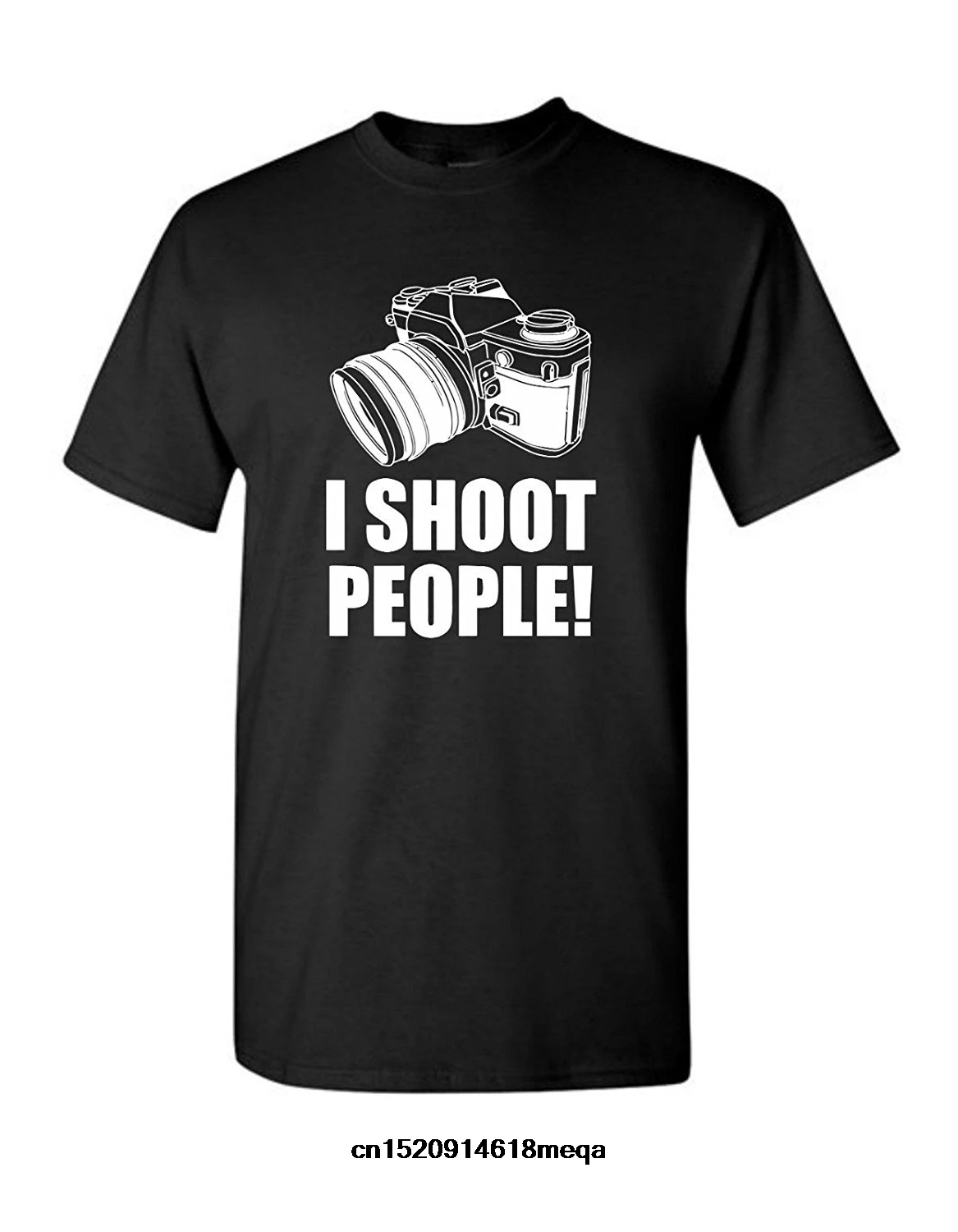 Футболка I Shoot People! Мужская забавная футболка фотографа с винтажным принтом и