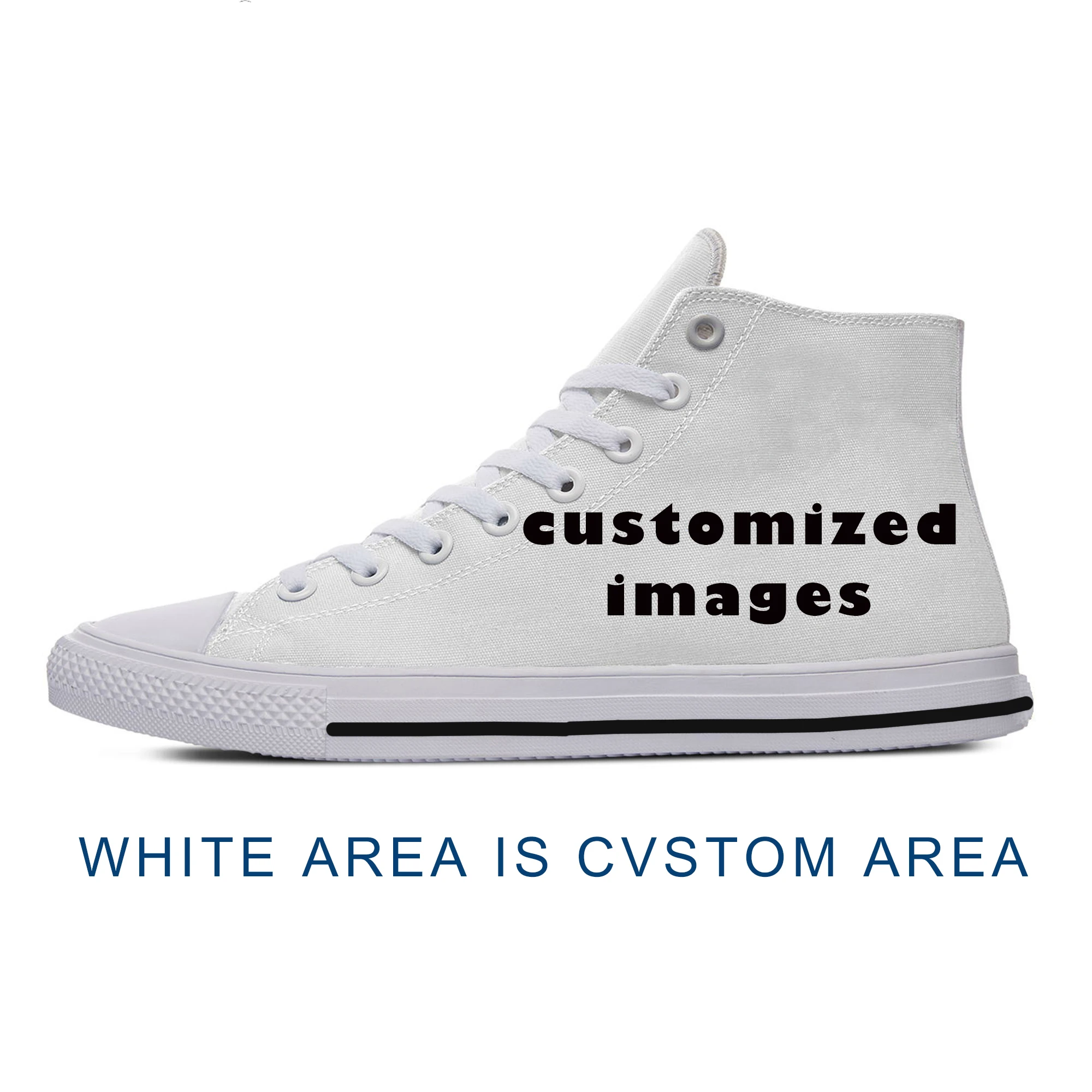 

Men Walking Shoes Canvas Shoes Design Red Rose Skull Flower High Top White Drawstring For Women Flat Soled Sneakers Big Size
