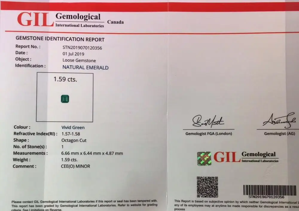 Кольцо с изумрудом Y416 ювелирное изделие из чистого 18-каратного золота 100% пробы