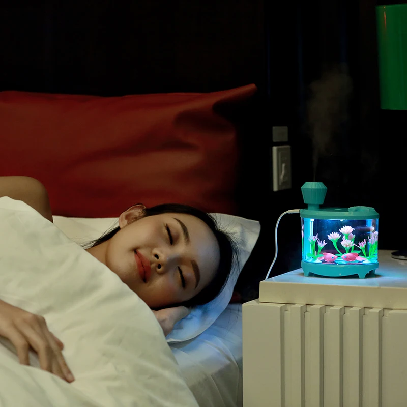 Увлажнитель воздуха ультразвуковой настольный с цветными ночниками 460 мл |