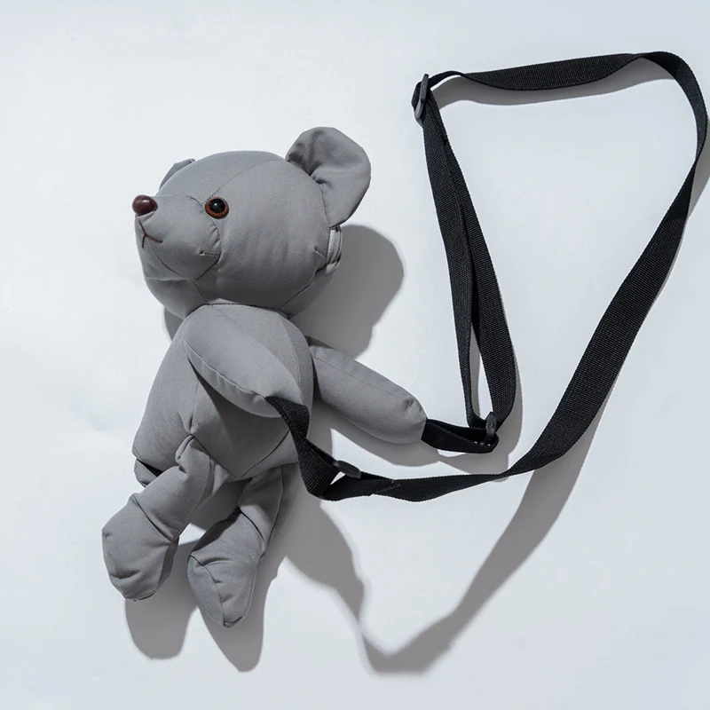 New Autumn 2021 Notched Blazers Women Shoulder Bag Bear Jacket Coat Loose Single Breasted England Style Casual Female |