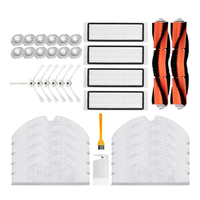 

36Pcs Hepa Filter Mop Rag Brush For Xiaomi Roborock 1S S50 S55 S5 Max S6maxv S6 Accessories Robot Vacuum Cleaner Parts
