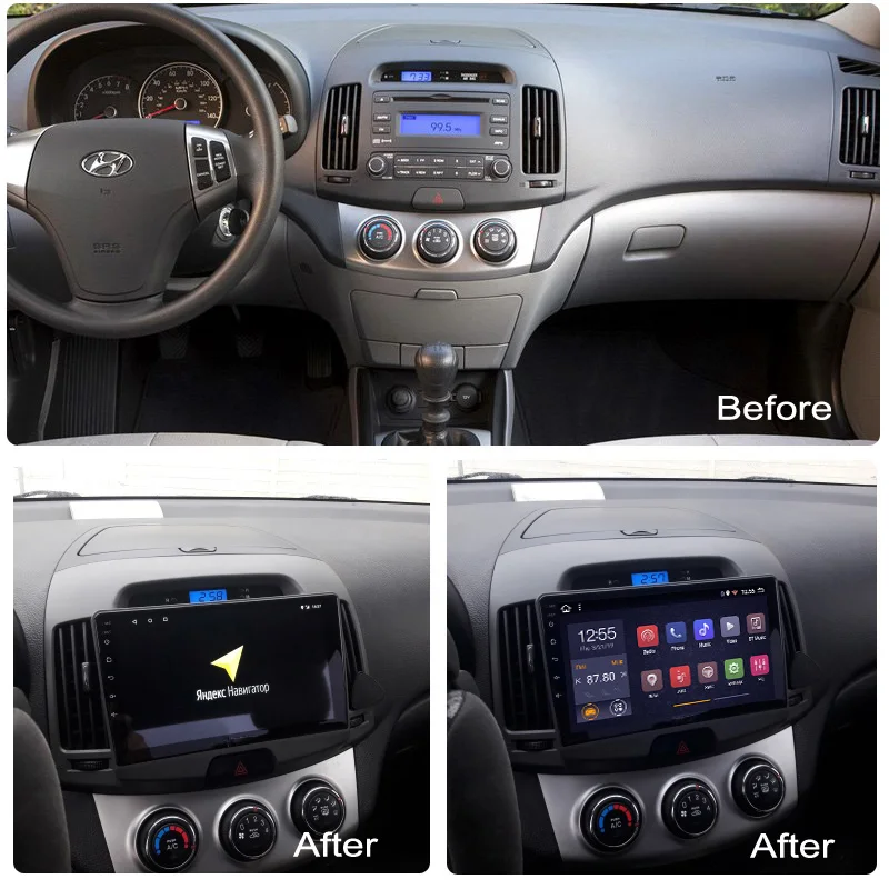 2G ram 32G rom 9 дюймов Android 8 1 Автомобильный Gps плеер для hyundai ELANTRA Корея 2008-2010 радио Видео