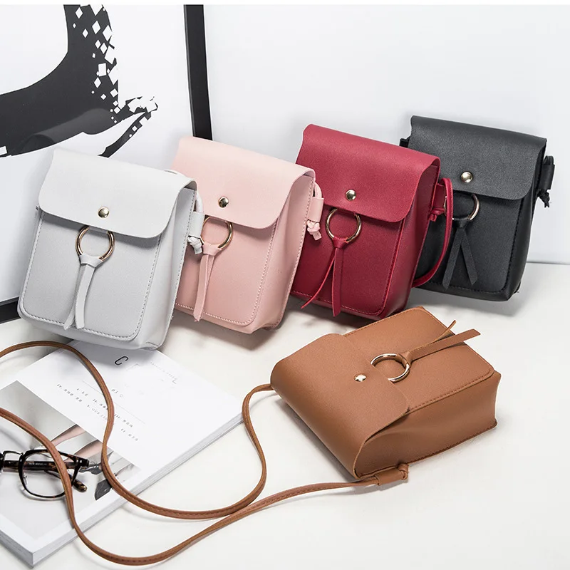 

Fashion Women Bag PU Leather Ladies Crossbody Phone Pouch Messenger Bags Female Shoulder Handbag Crossbody Bags for Women