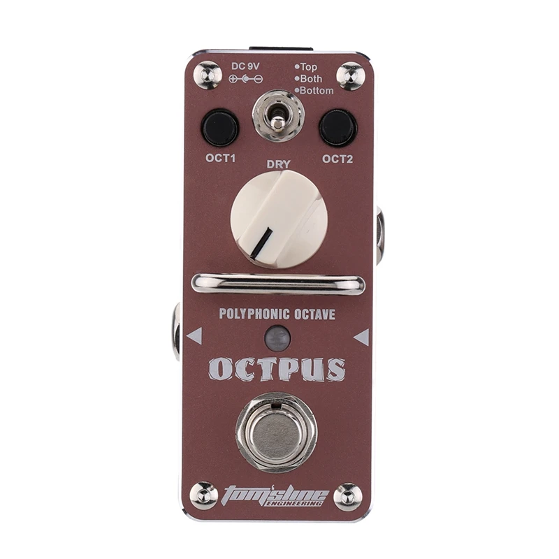 Арома AOS-3 Octpus электрогитара педаль полифоническая Октава гитарный эффект педаль мини один эффект гитарные части и аксессуары