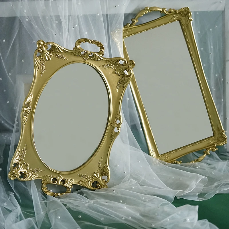 Винтаж металла стойки пирожного зеркало нарядное кружевное платье для маленьких