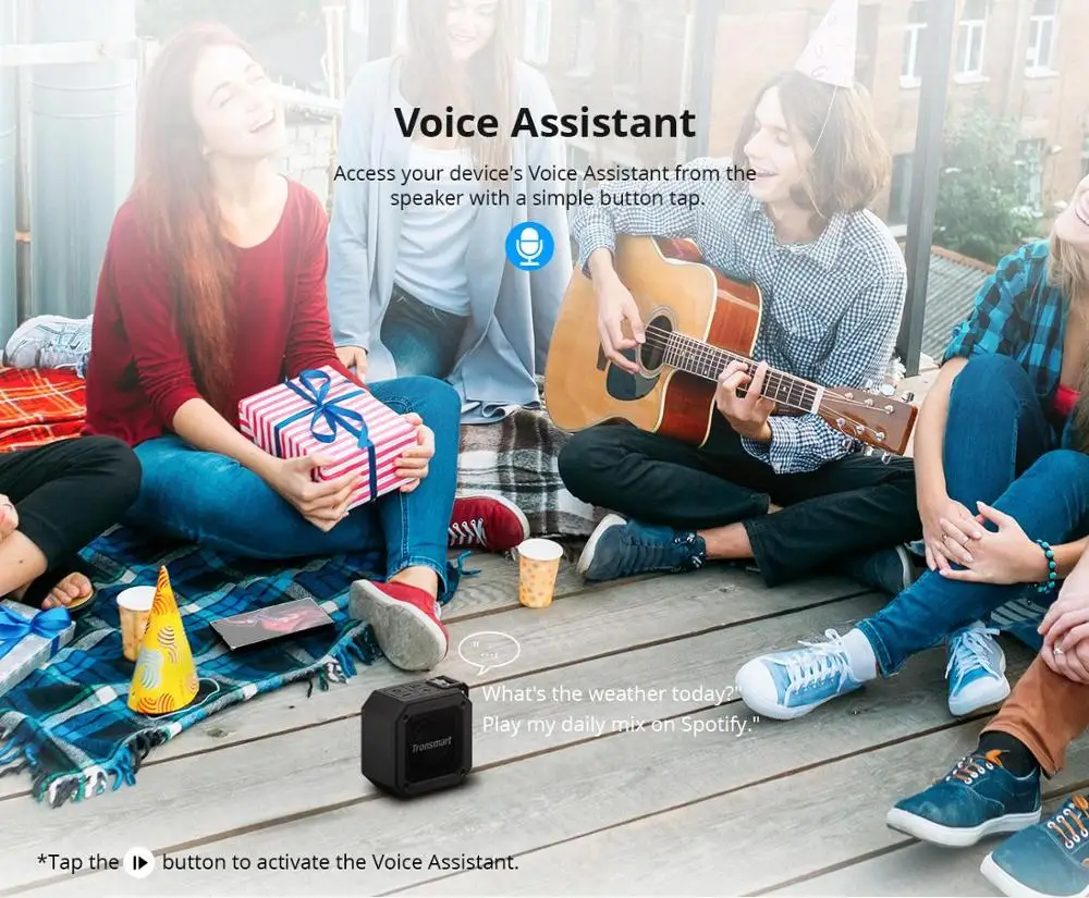 Bluetooth-Колонка Tronsmart Groove (Force Mini) водонепроницаемая IPX7 превосходные басы 24 часа