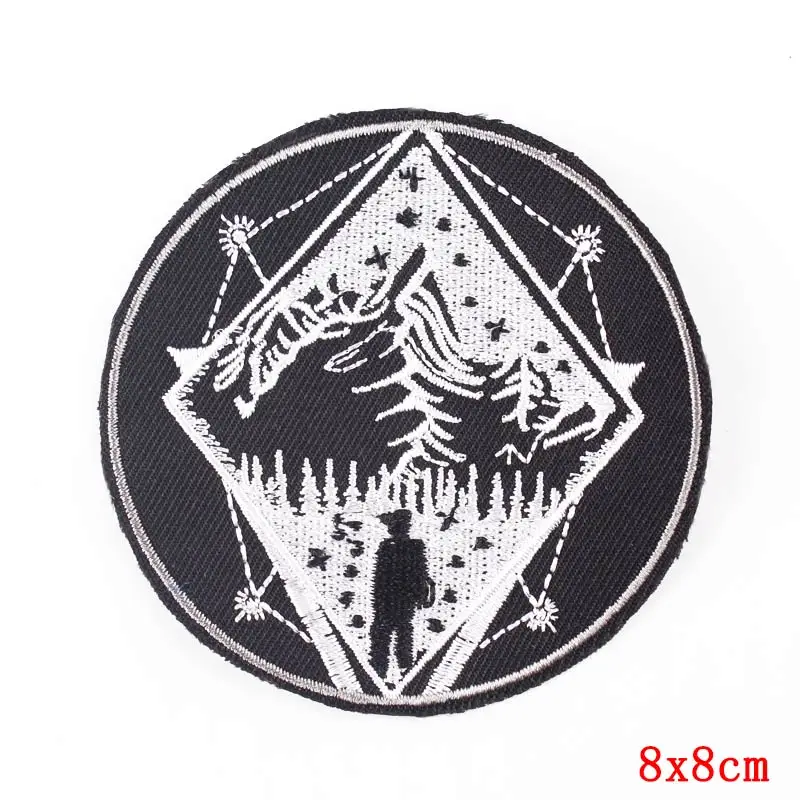 PE4730CT Pulaqi космический инопланетянин патч стикер значки вышитые нашивки для одежды Аппликации полосы мультфильм нашивки ткань аксессуары - Цвет: PE4730CT