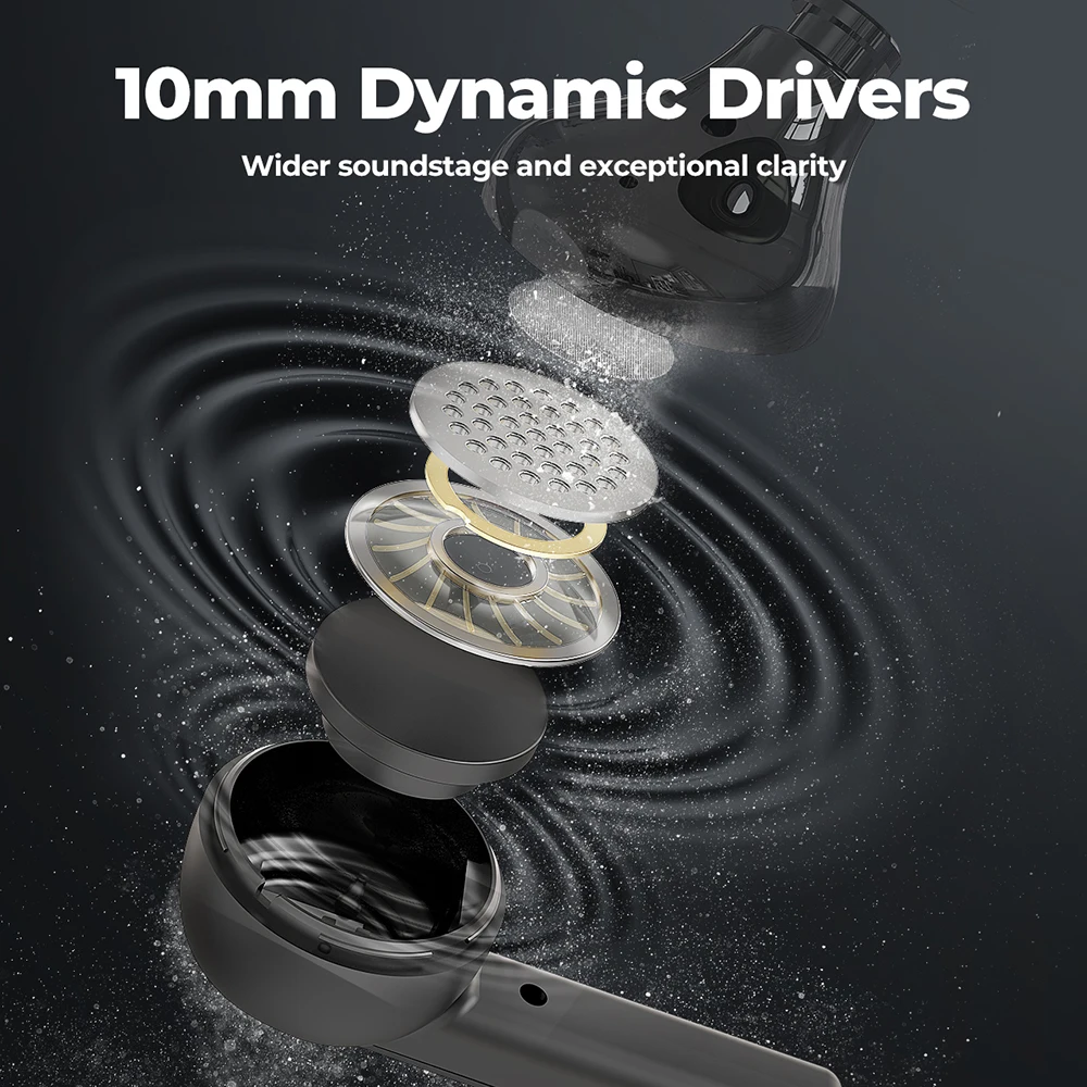 Mpow X3 True Беспроводной наушники для активного Шум шумоподавления вкладыши TWS Bluetooth