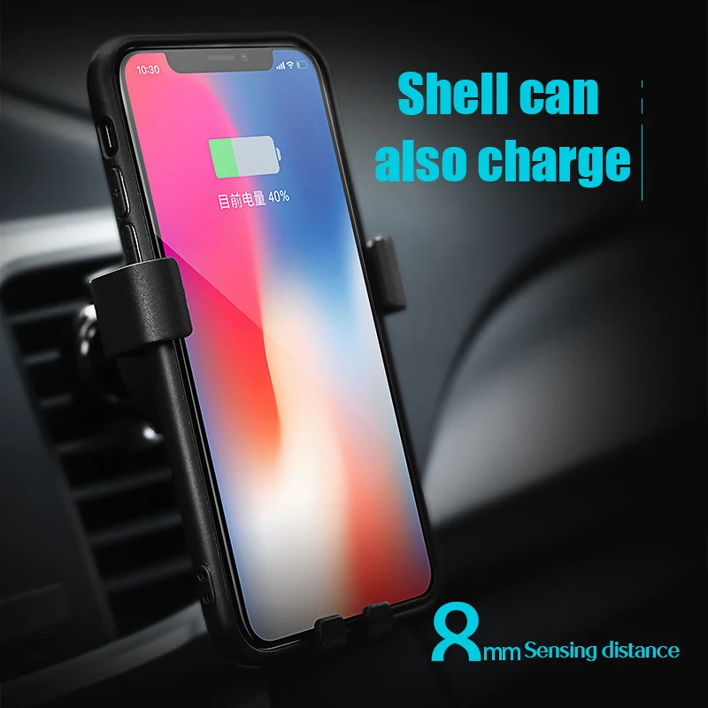 Автомобильное беспроводное зарядное устройство для IPhone 11 Pro XS Max XR X Быстрая