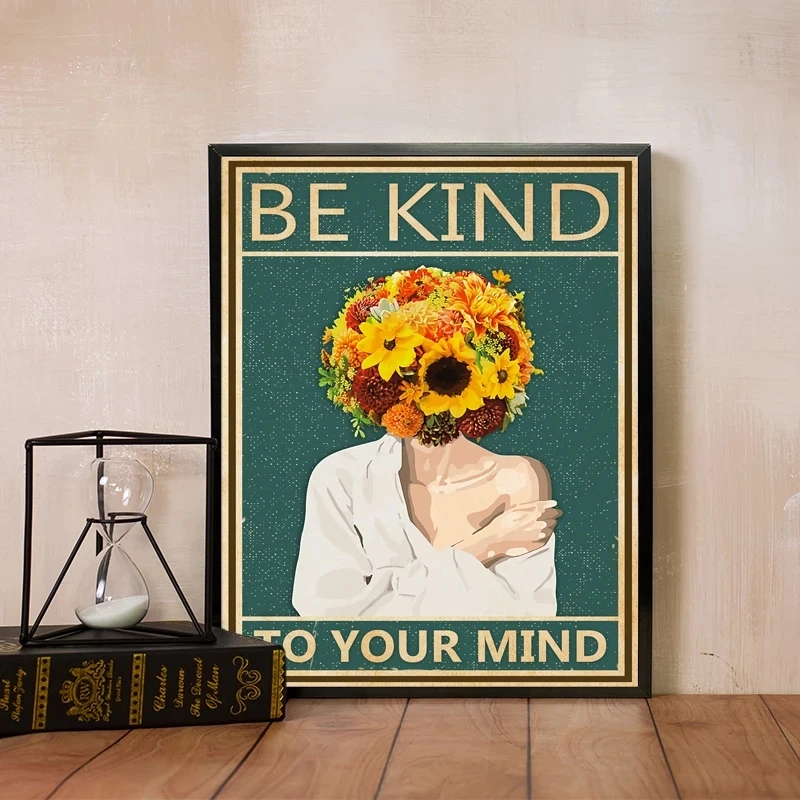 Будьте добры с интеллектуальным здоровьем плакаты и принты настенное украшение