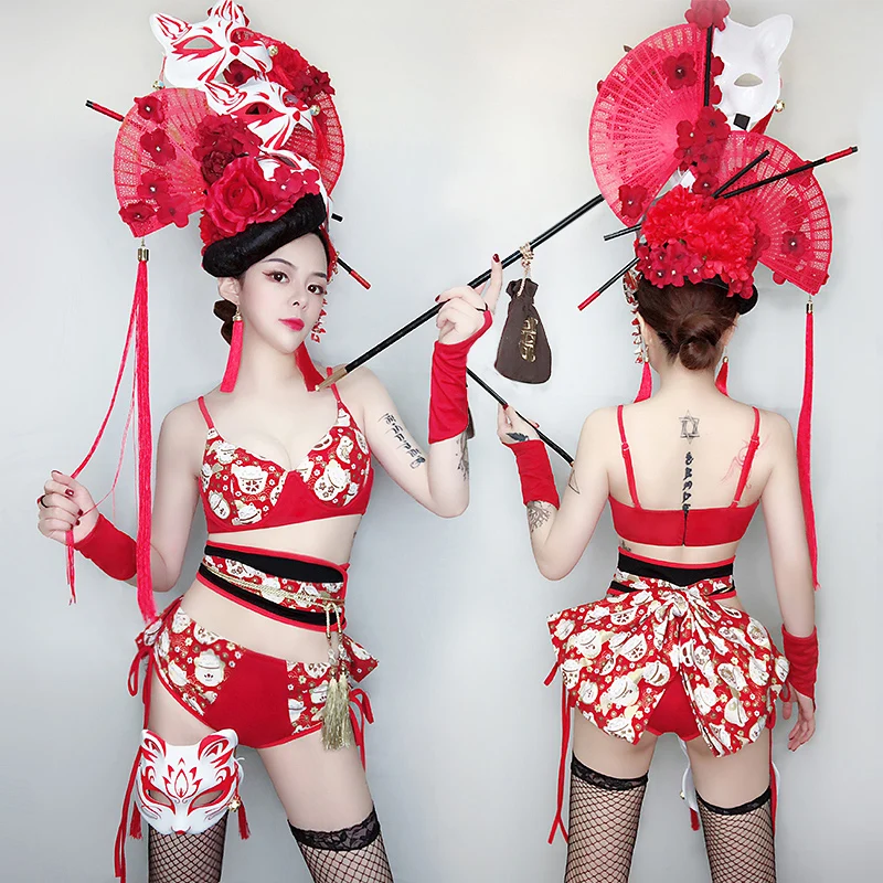 Новый восторженные одежда для ночного клуба Gogo танцевальный костюм женский