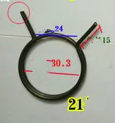 10 шт. дешевая стальная дверь ручка замок пружины кручения Сделано в Китае 2x30.3mmType