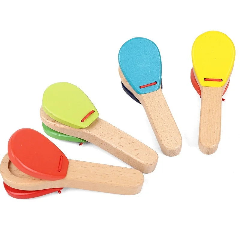 1 шт. милый ребенок игрушка &quotхлопающие ладоши&quot деревянная перкуссия детский