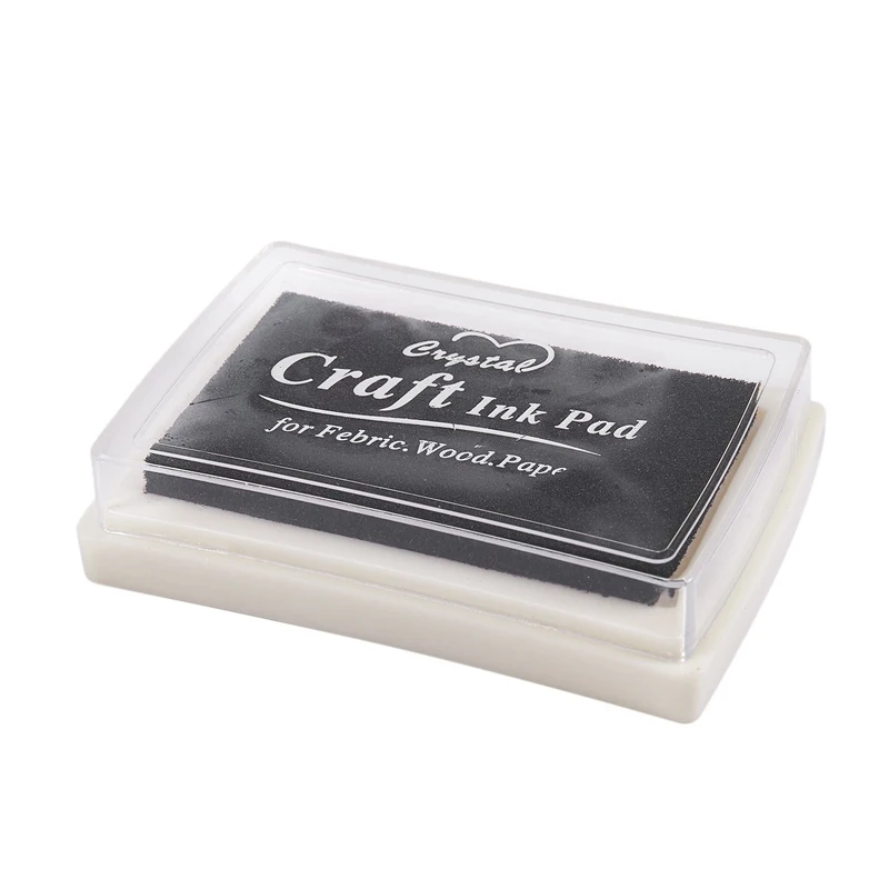 Чёрная чернильная Подушка Inkpad резиновый штамп отпечаток пальца нетоксичный