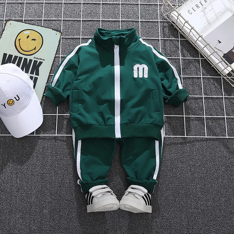 

2020 Toddler Boys Clothes Spring Autumn Kids Girls Clothes cotton coat+Pant 2pcs Outfit Suit Children Clothing For Boys Clothing