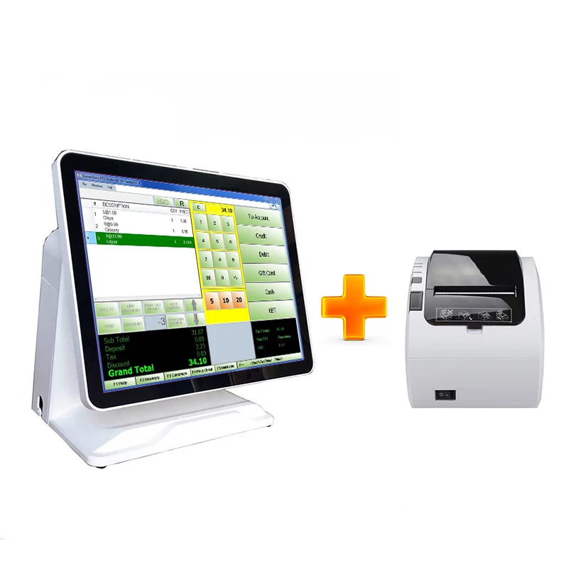 15 дюймовый емкостный сенсорный экран кассовый аппарат планшет терминал заказ