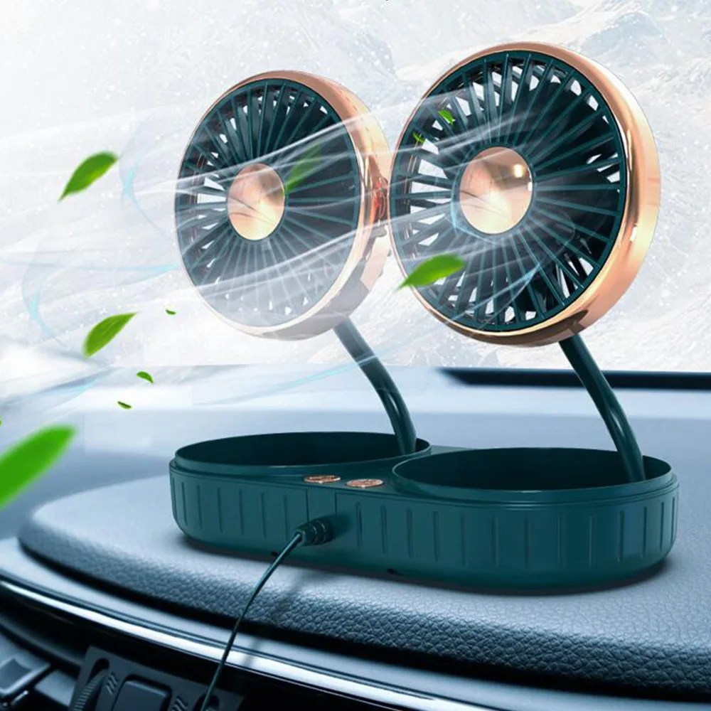 Car Fans USB Powered Cooler  5 Blades Cooling Mini Rotatable Shrink Modeling