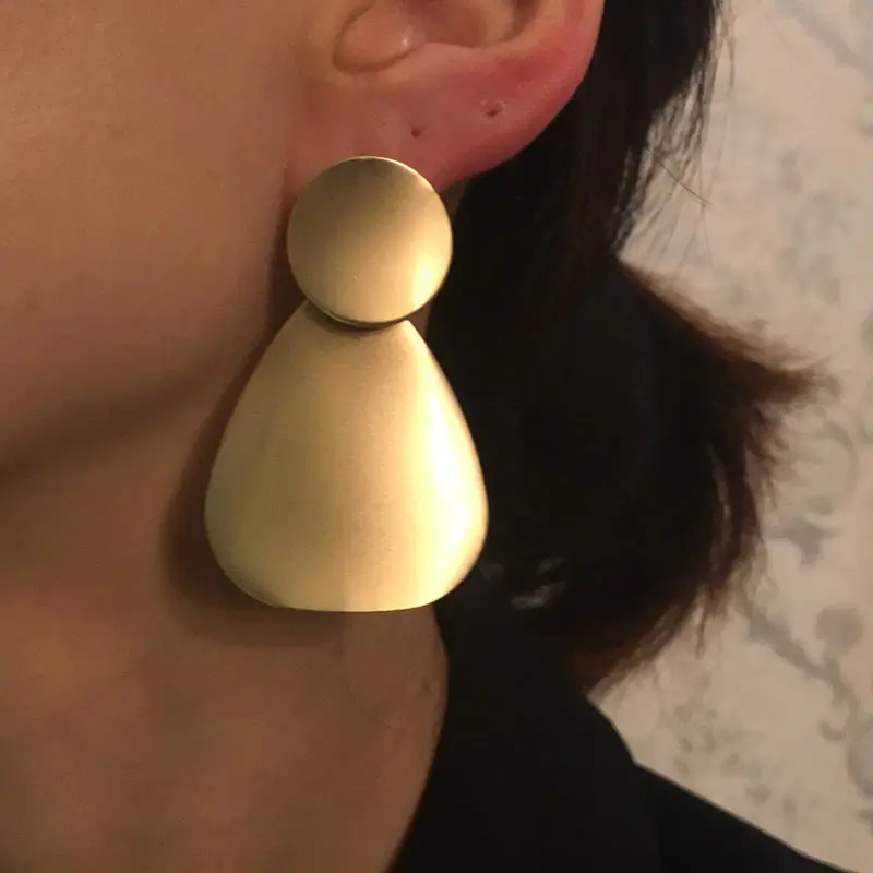 JJFOUCS модные Эффектные серьги 2020 НОВЫЕ геометрические полые растения золотые