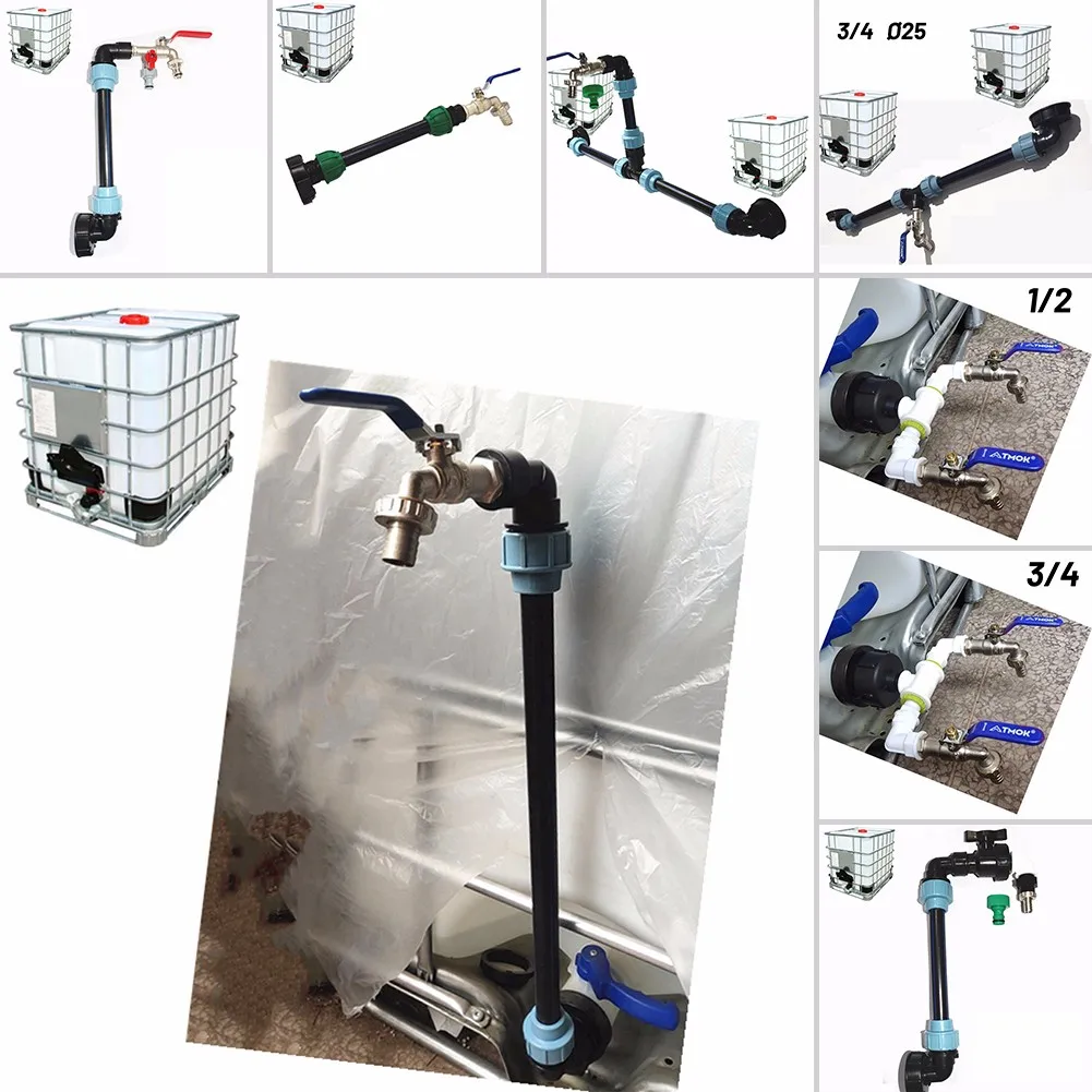 

IBC AdapteFor IBC Adapter Connection Lever Set For 2 Tanks Outlet Tee Connector////new And High /Quality//