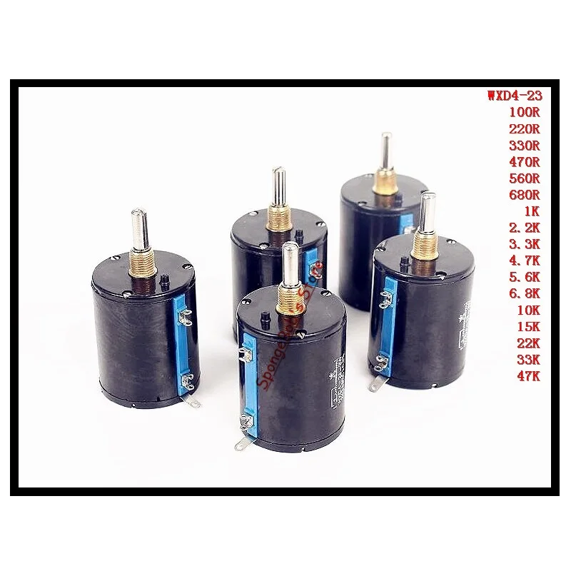 2 шт./лот WXD4 23 3W 4 7 K/5 6 K/6 8 K/10K/15K/22K/33K/47K Ohm мульти круг точность проволочный