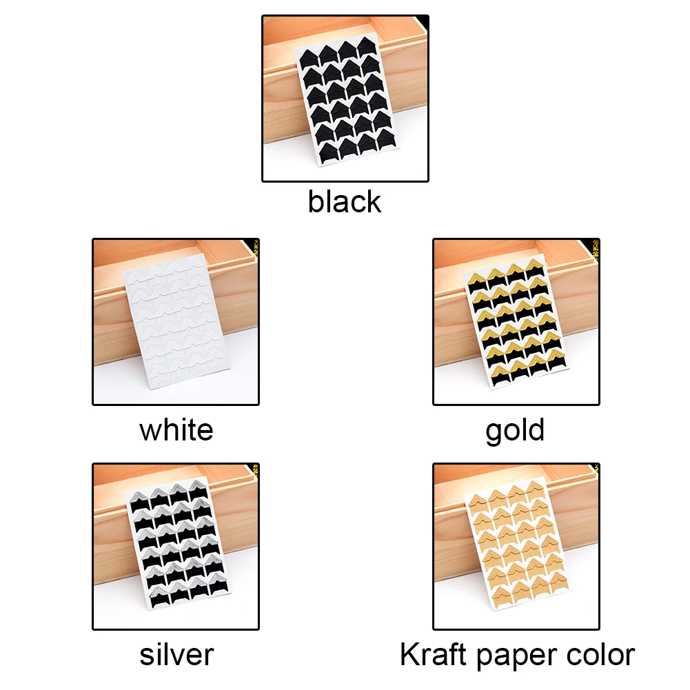 Винтажные Угловые бумажные наклейки сделай сам 120 шт./лот 5 листов для защиты